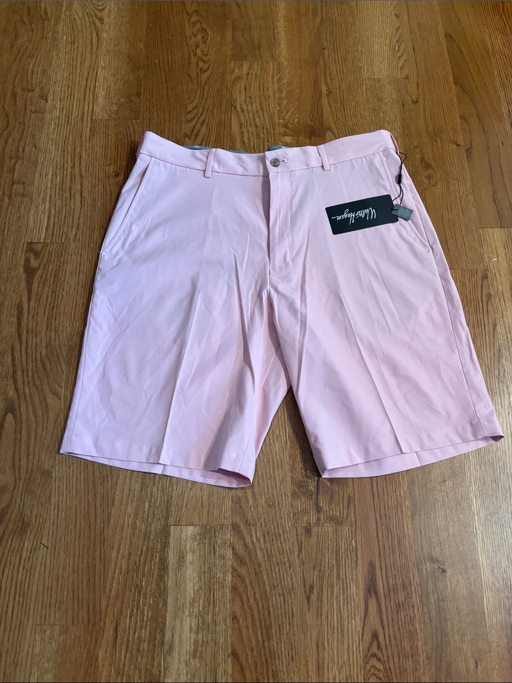 Walter Hagen Light Pink Men's Flat Front Golf Shorts